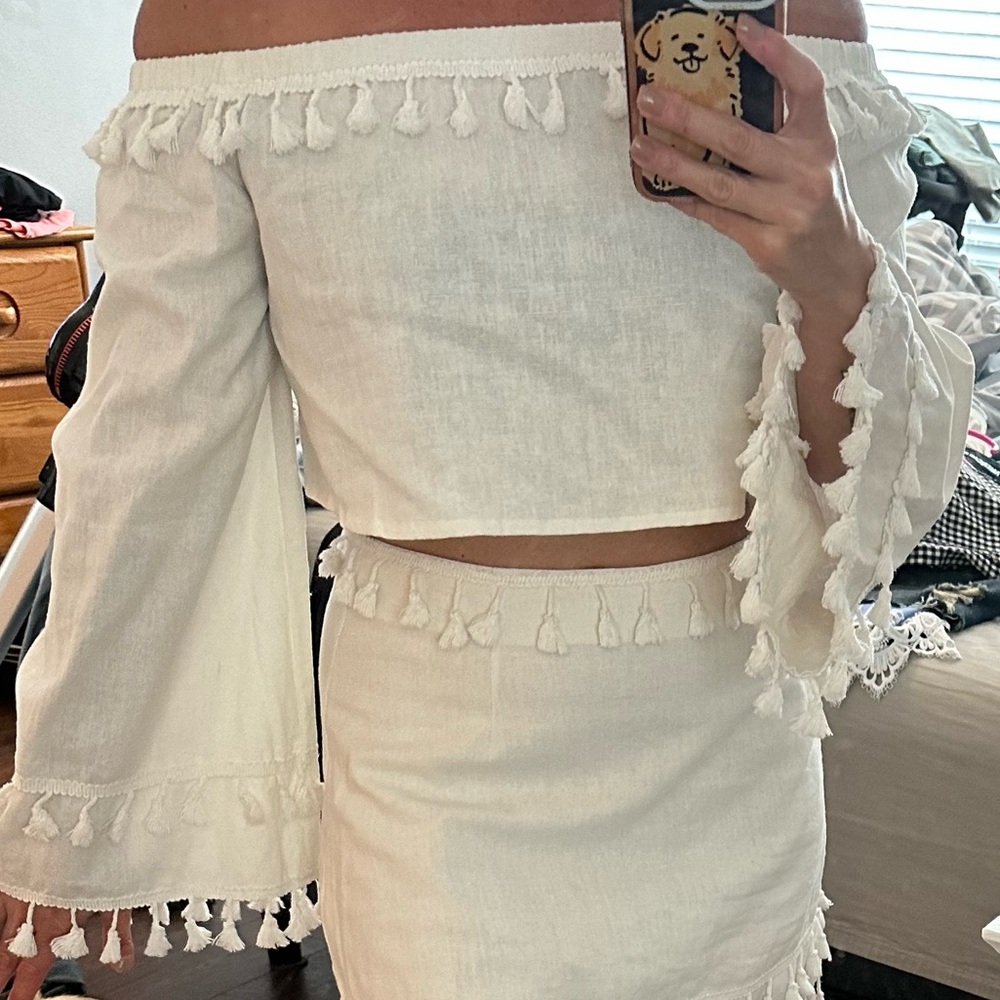 Two piece fringe set